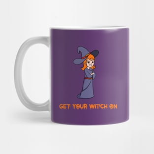 Halloween witch cartoon Mug